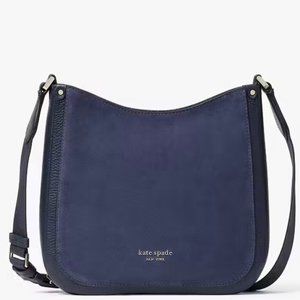 New Kate Spade Roulette Colorblocked Suede Medium Messenger Crossbody Bag